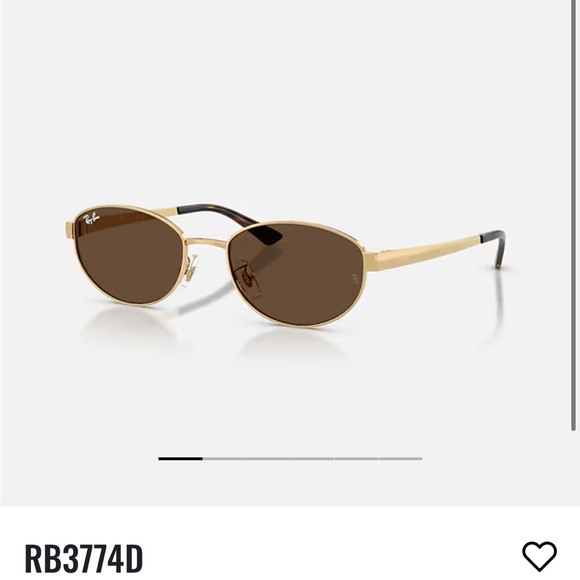 Ray-Ban Accessories - Ray-Ban Gold Frame Sunglasses with Brown Lenses